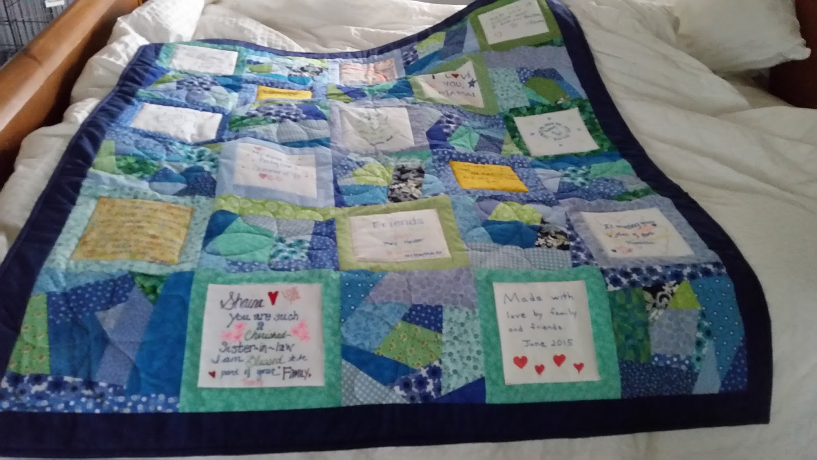 zimmerhouse Personalized Message Quilt for My SisinLaw