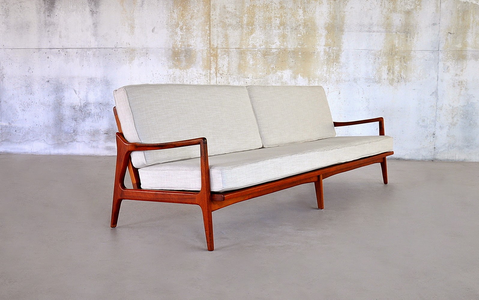 SELECT MODERN Danish Modern Teak 4 Seater Sofa