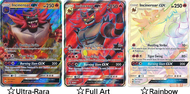 Pokémon TCG - Raridade das Cartas