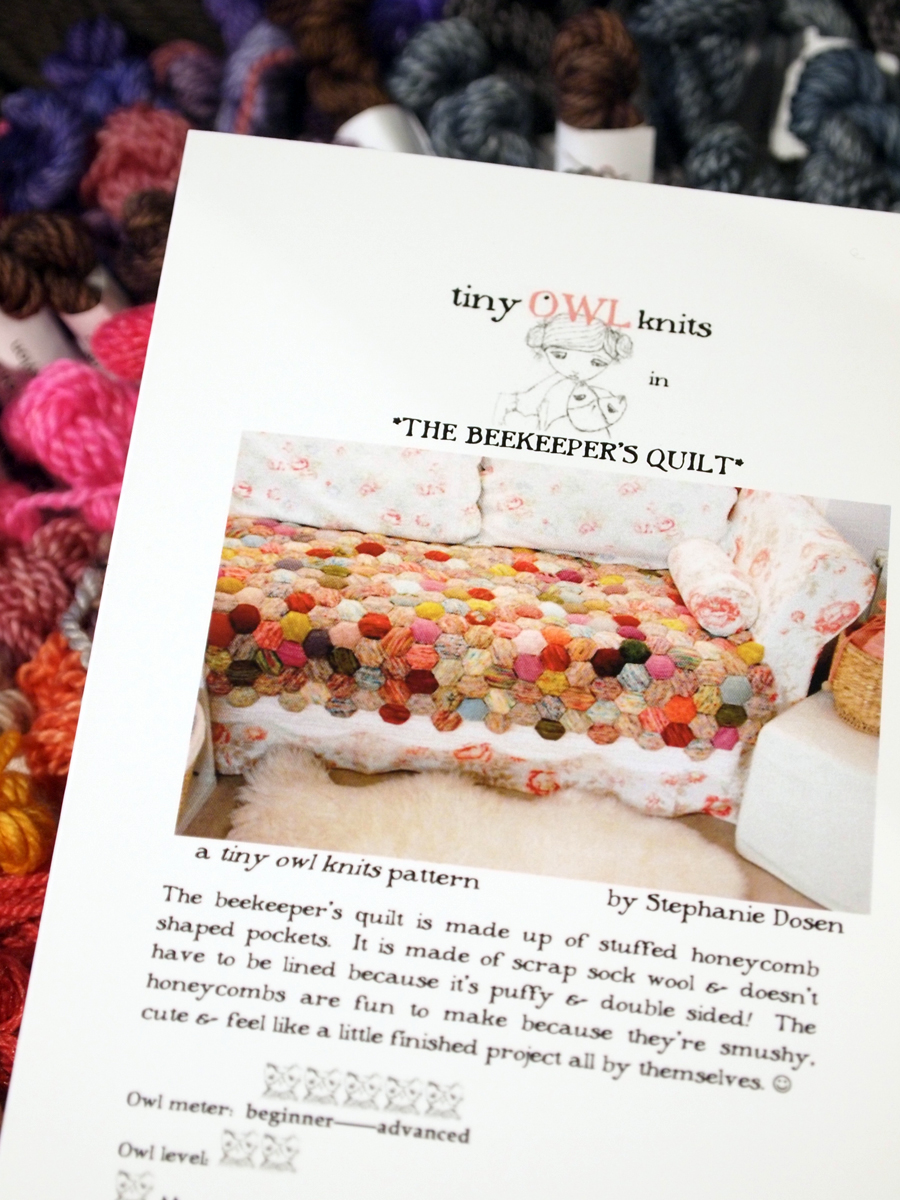 Fancy Tiger Crafts New Teenytiny Anzula Skeins + Beekeeper's Quilt