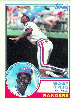 1983 Topps Blog: #224 Mickey Rivers - Texas Rangers