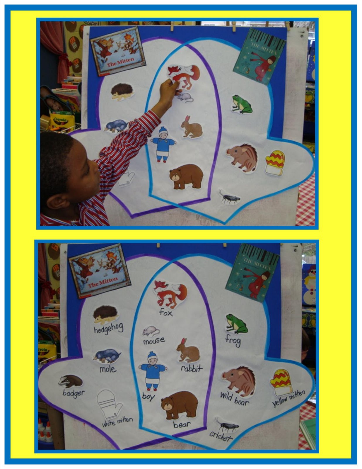 Golden Gang Kindergarten: The Mitten Venn Diagram