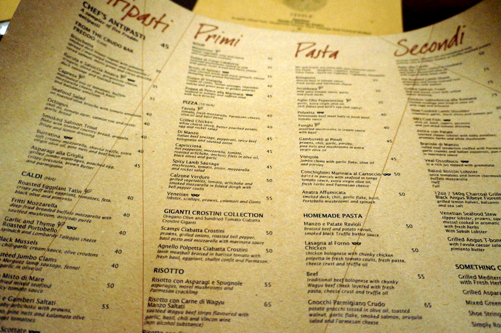 Food For Thought 194 Favola Italian Restaurant Le Meridien Kuala Lumpur Sassy Urbanite S Diary