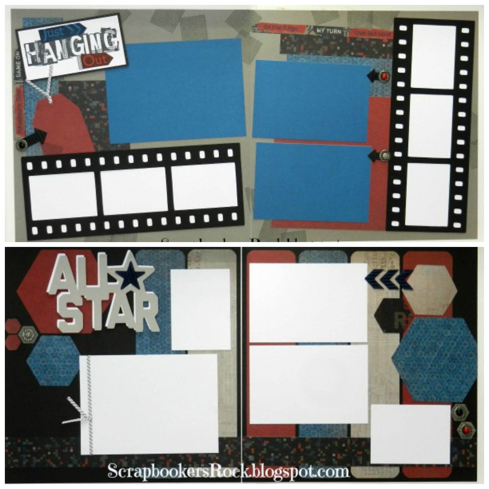 Scrapbookers Rock Proplayer LayoutsSeptember Scrap4Fun Class