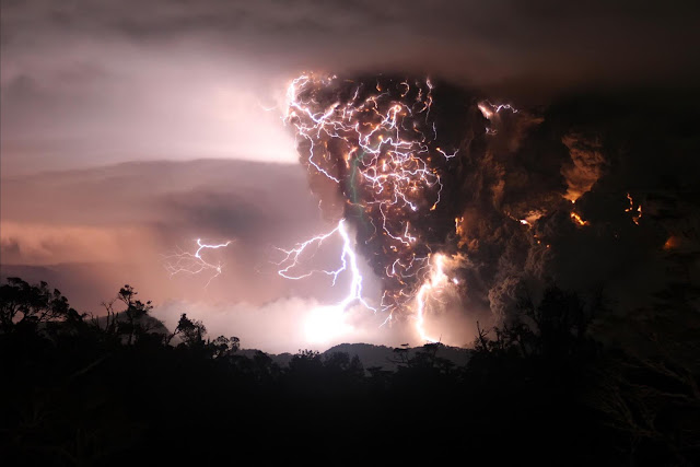Lightning Chaiten Volcano