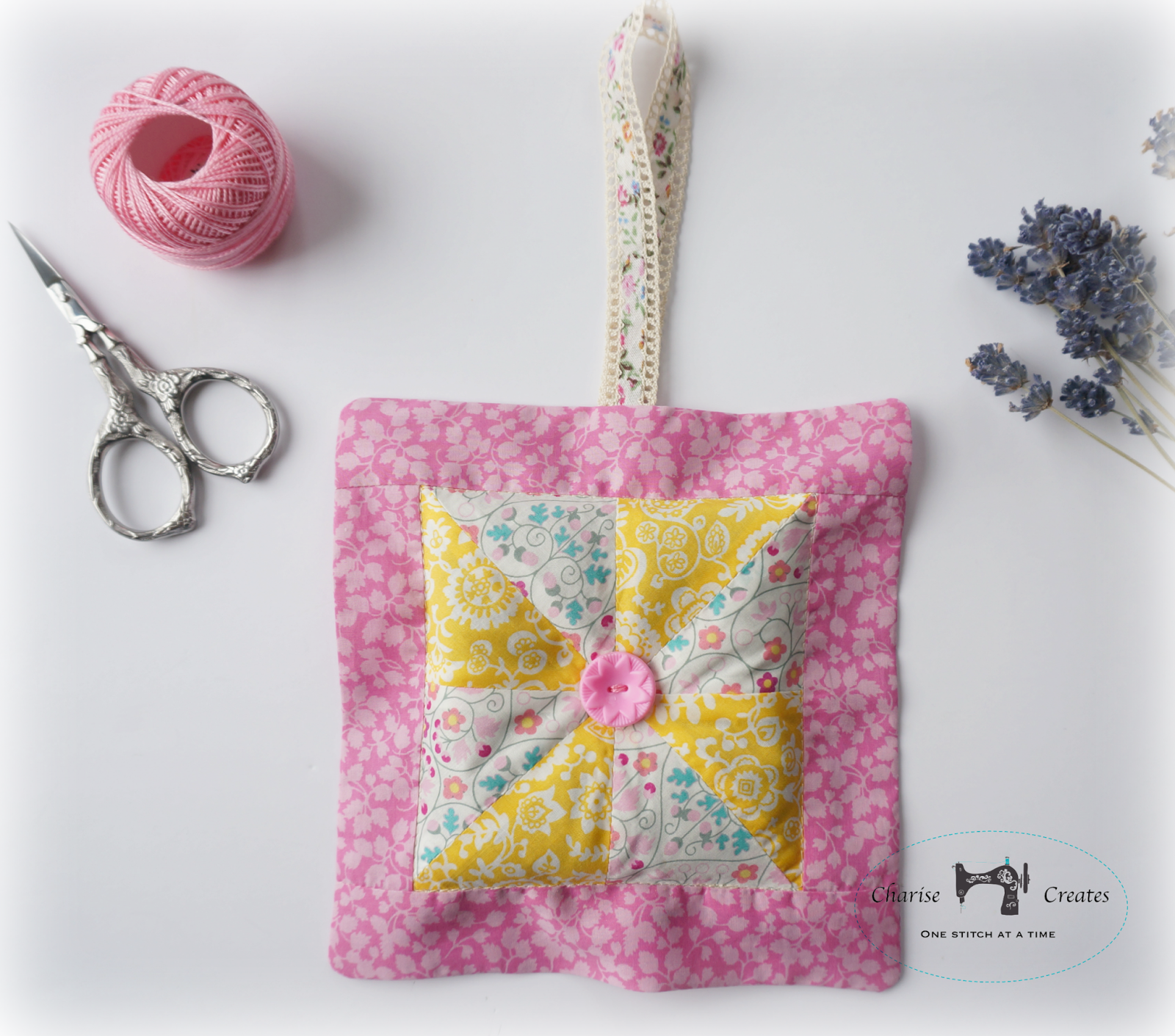 Charise Creates Handmade Gifts Lavender Pinwheel Sachet Tutorial