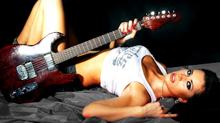 sexy cool girl with guitar image hd 