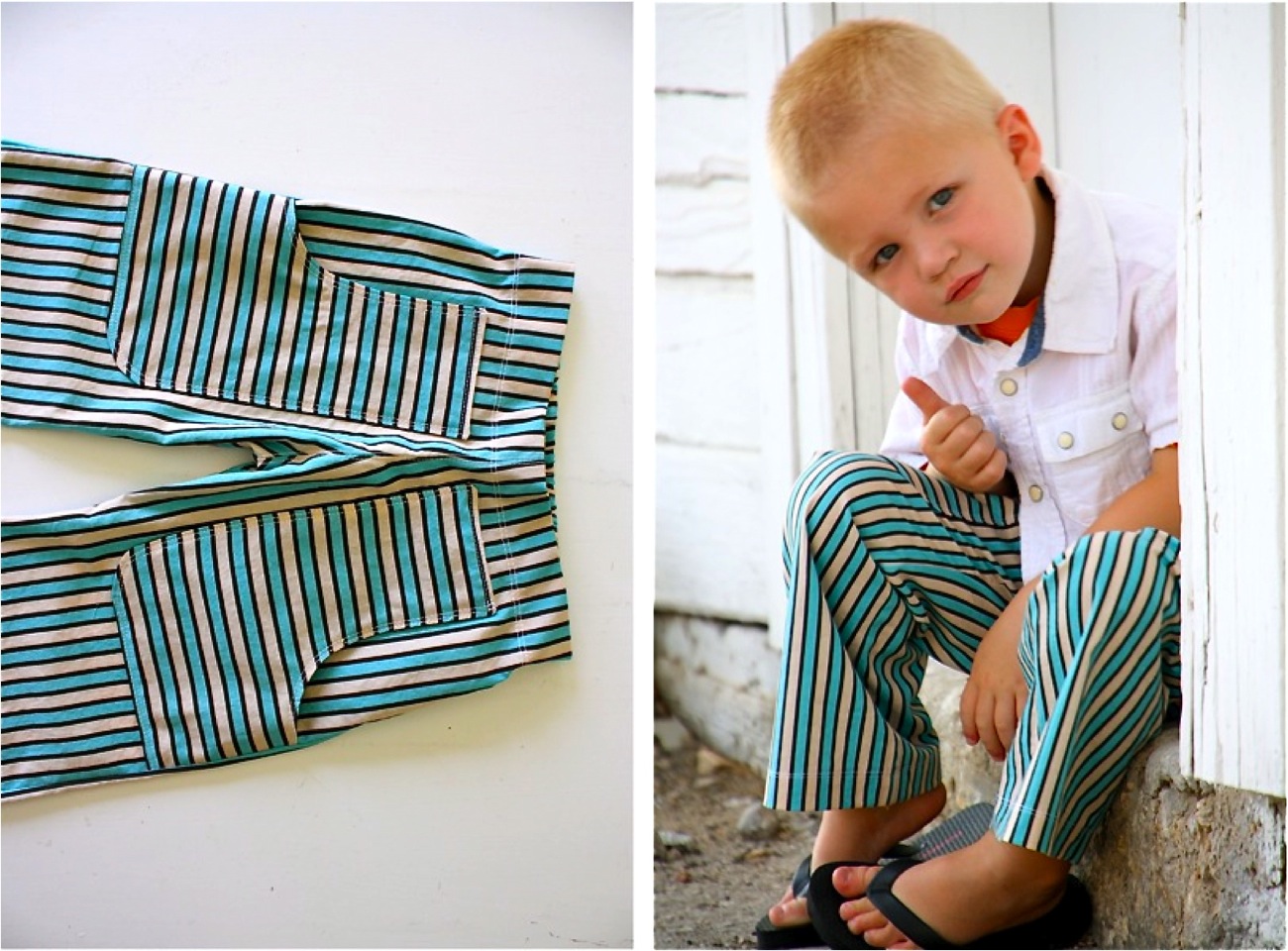 Kids cargo jogger sewing pattern