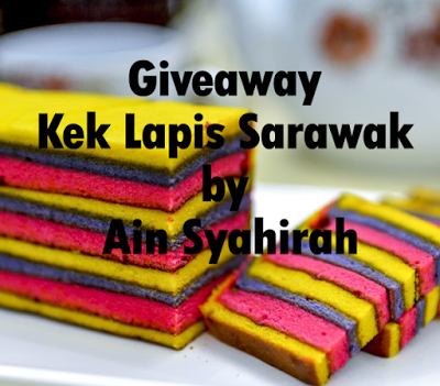 Giveaway Kek Lapis Sarawak by Ain Syahirah