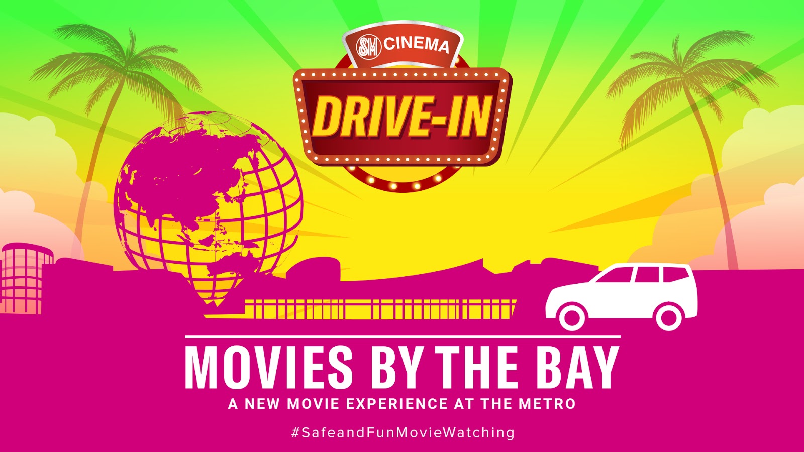 SM Cinema Drive-in Finally Arrives in Metro Manila Located at SM Mall of Asia Concert Grounds Starting September 9, 2020. 