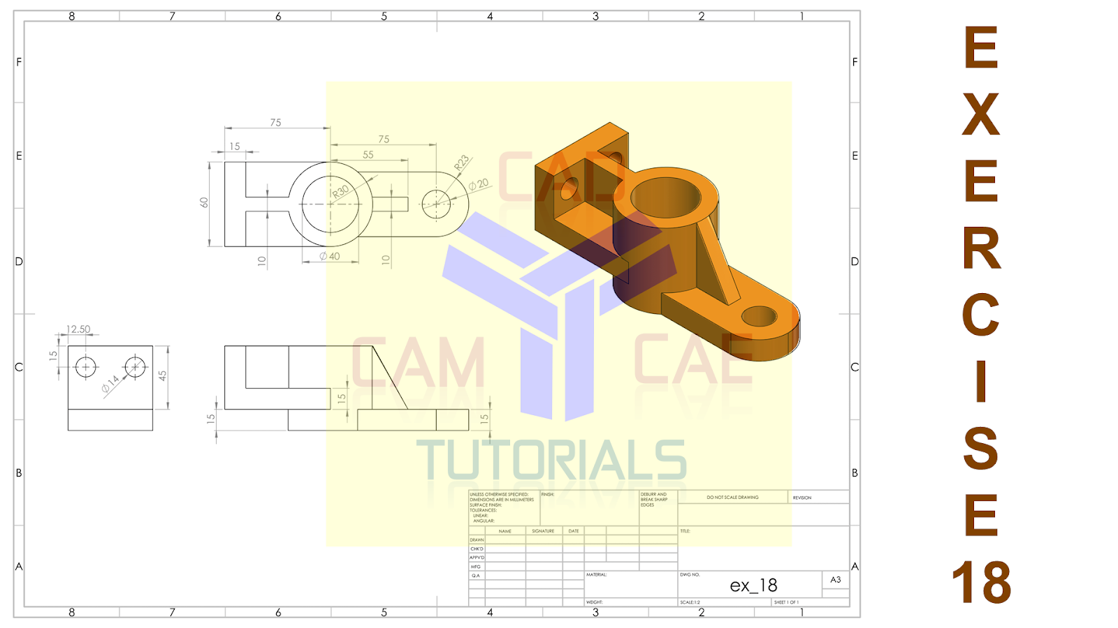 CAD CAM CAE TUTORIALS: 2D DRAWINGS || BEGINNER's TUTORIALS