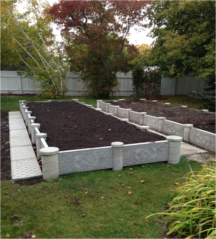 Raised Concrete Garden Bed