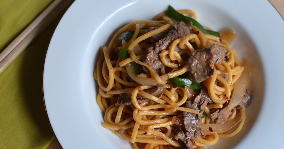 Playing with Flour: Beef lo mein