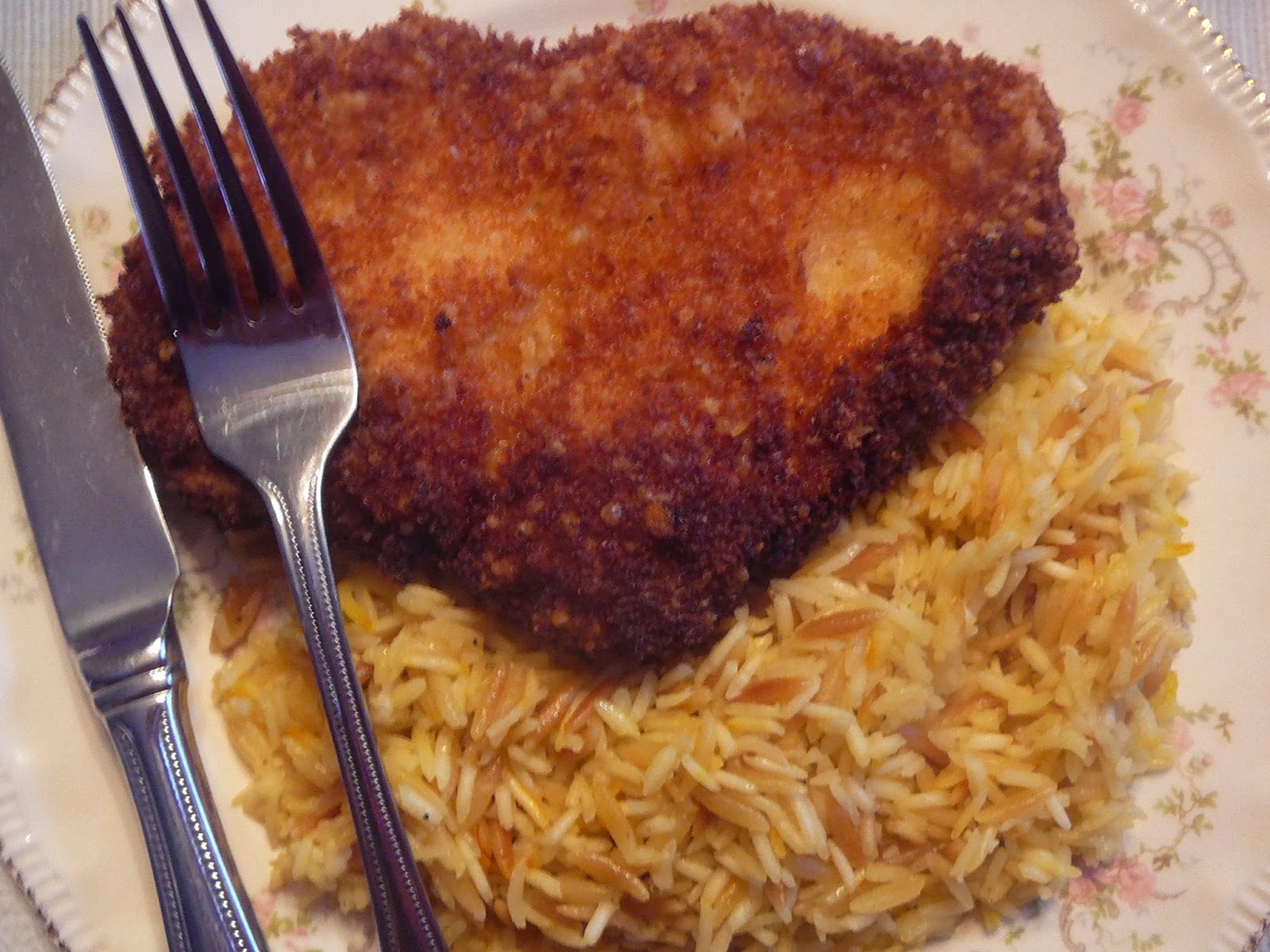 The Hidden Pantry Chicken Cutlets and Rice Pilaf a Penny Pincher's Meal for Four