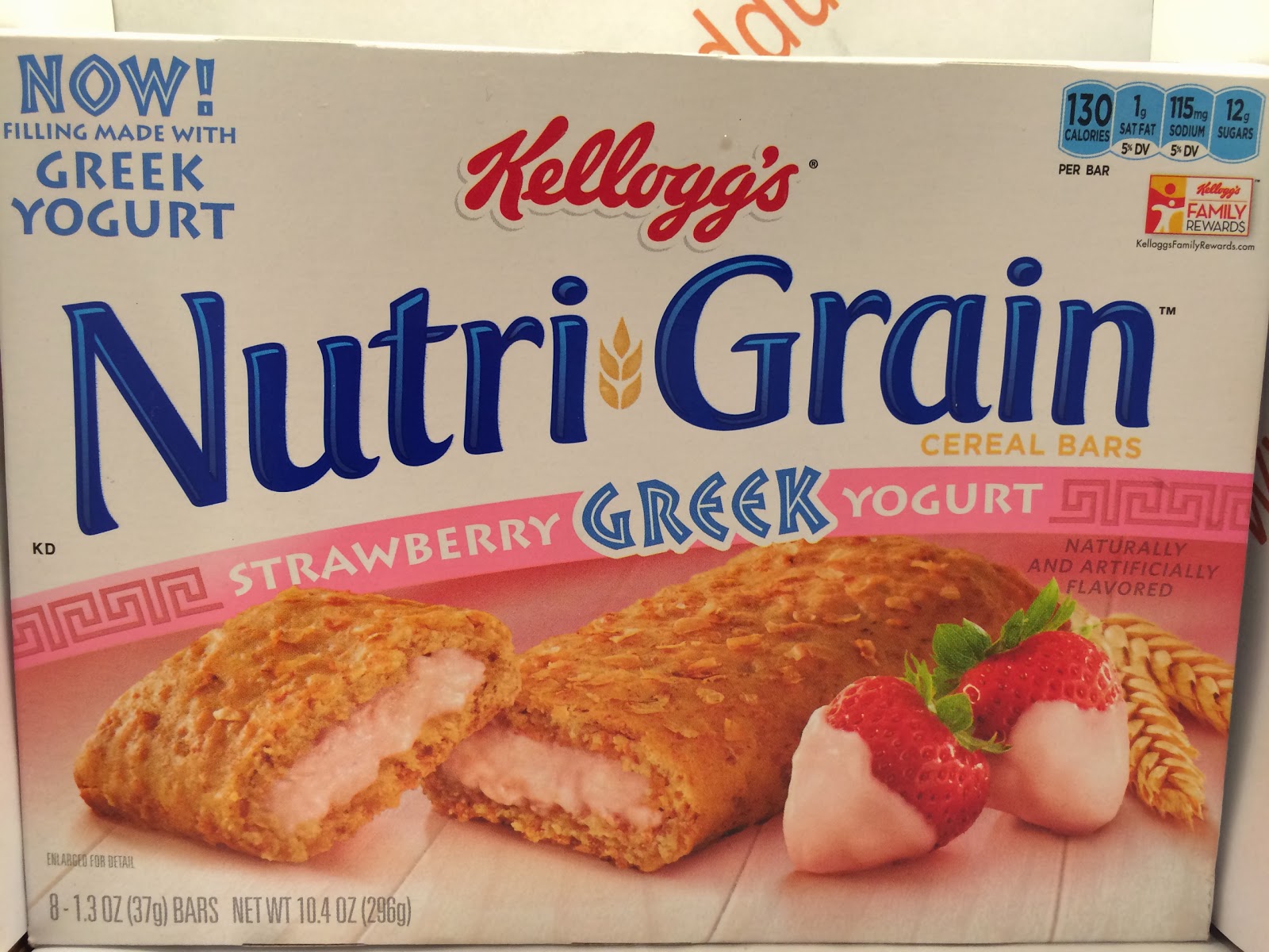 Crazy Food Dude Review Kellogg's NutriGrain Strawberry Greek Yogurt Cereal Bars