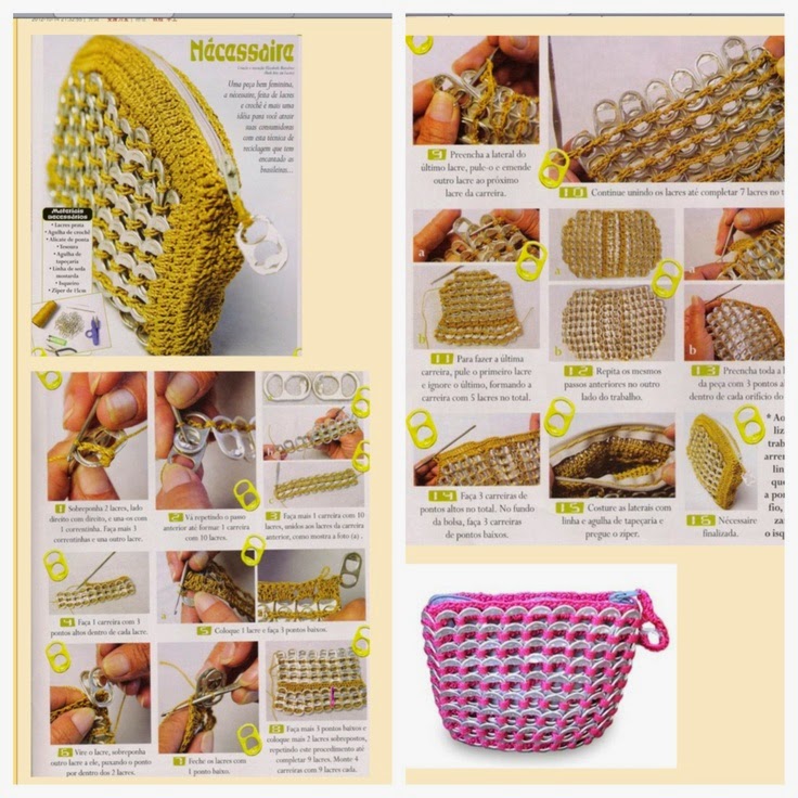 Monedero tejido con ganchillo - paso a paso