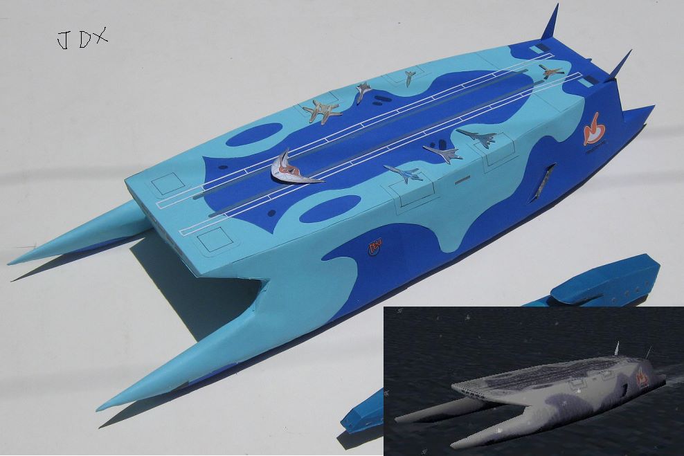 Ace Combat Model Drawings Aircraft Carrier
