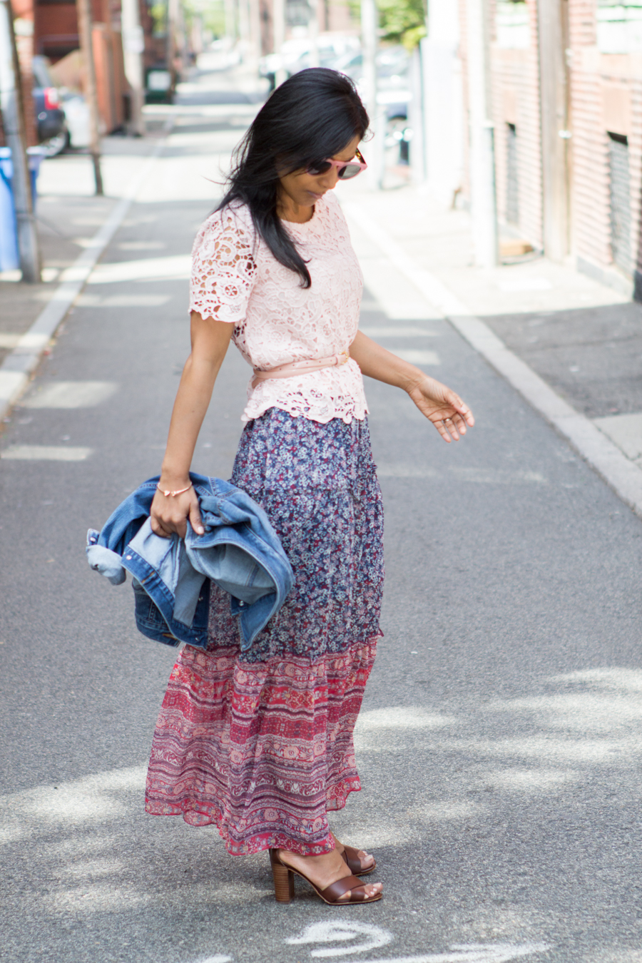 Summer Chic summer, summer style, maxi dress, memorial day outfit, lookbook, boho, blush top, blush belt, petite fashion, what to wear, how to, easy outfit, target style, ann taylor, street level, street style, style blog