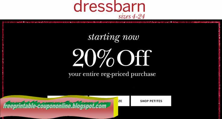 Dress barn coupon 2018