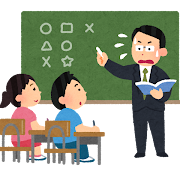 教えるのが下手な先生のイラスト(男性)
