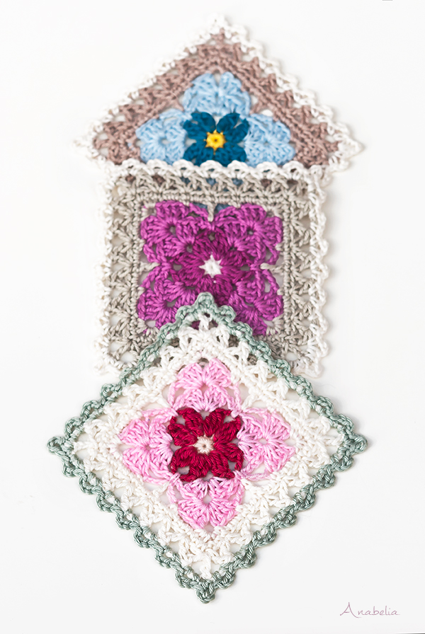 Crochet square motif 1_2018 PDF pattern, Anabelia Craft Design