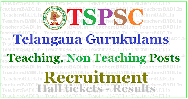 TSPSC Gurukulam Teaching,Non Teaching posts Recruitment 2017 TSPSC Gurukulam Teaching,Non Teaching posts,Recruitment 2017