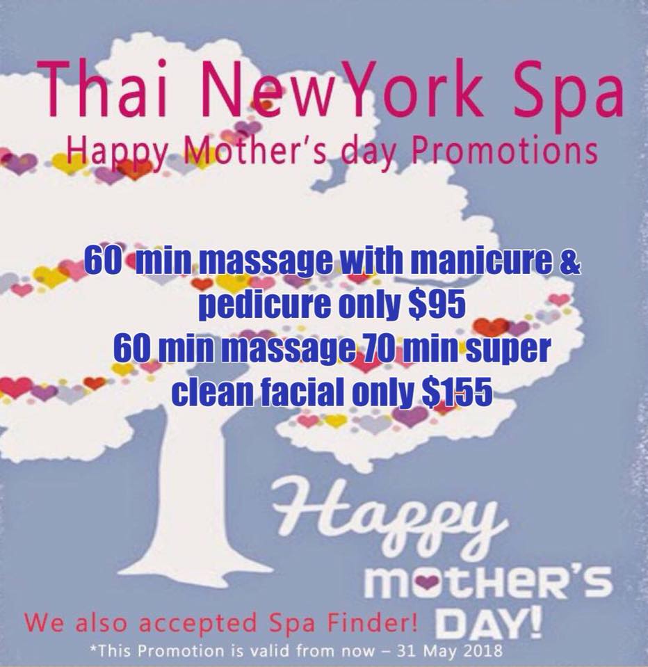 Best Affordable Thai New York Spa In Queens Mother' day special,Tell