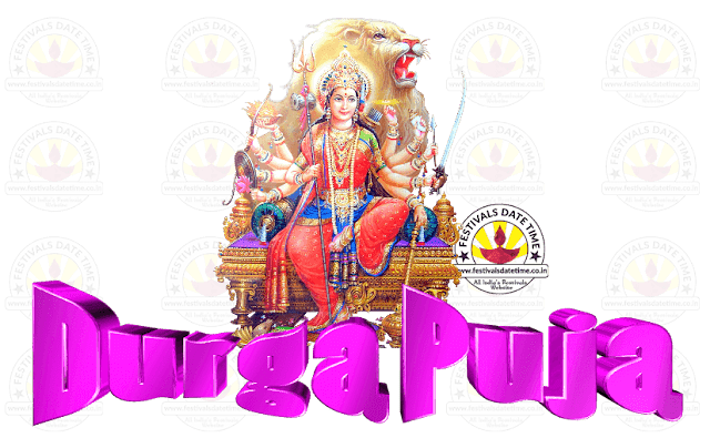 Happy Durga Puja Transparent PNG Wallpaper Free Download