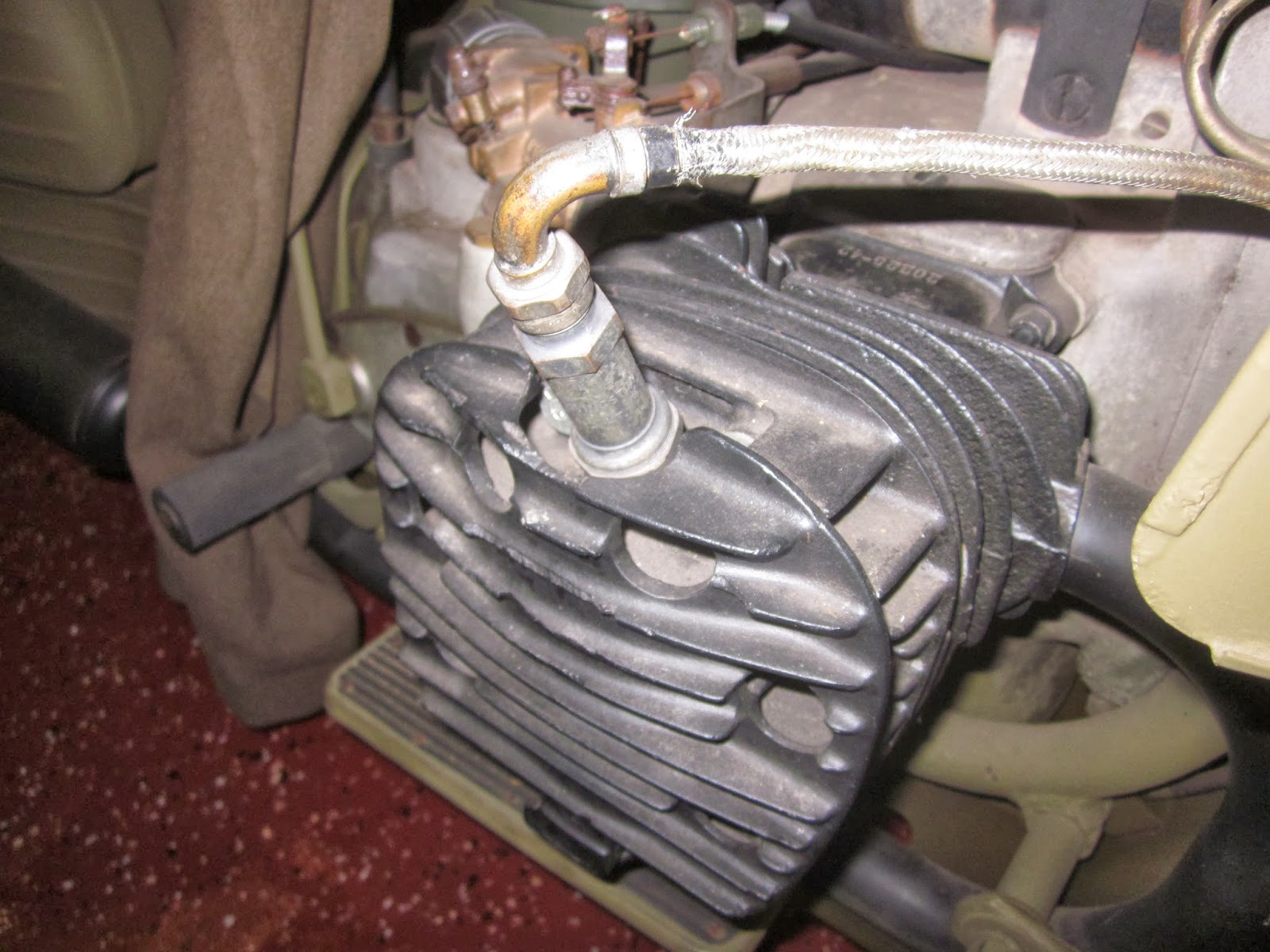 OldMotoDude 1944 Harley Davidson WWII era XA on display at the World