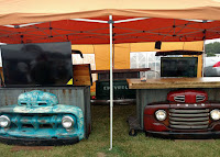 Whisper Lift II TV Lift Mechanism installed in a vintage truck. Whisper Lift II TV Lift Mechanism installed in a vintage truck.