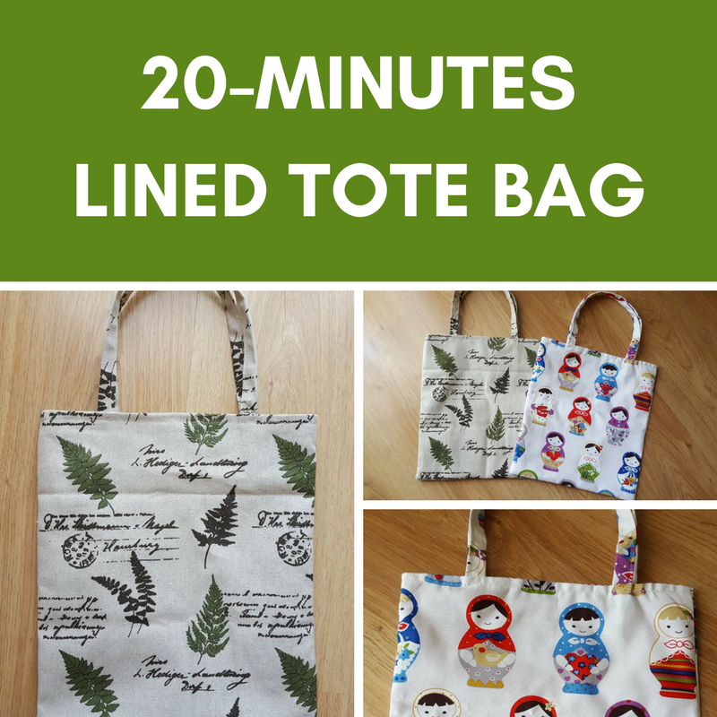 20minutes lined tote bag Keeping it Real