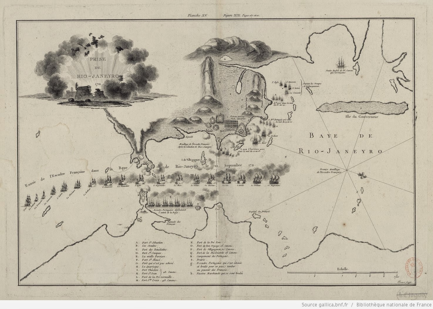 1771 Rio IMAGES DE L'HISTOIRE DU PORTUGAL: 1711 Bataille de Rio de Janeiro.