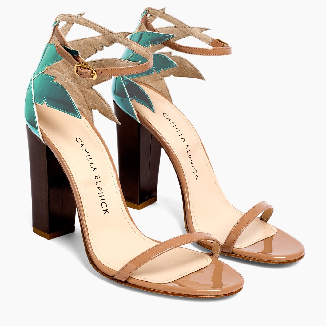 Camila Elphick Palm Tree shoes
