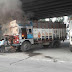 कानपुर - एलपीजी सिलेंडरों से भरे ट्रक में लगी भीषण आग