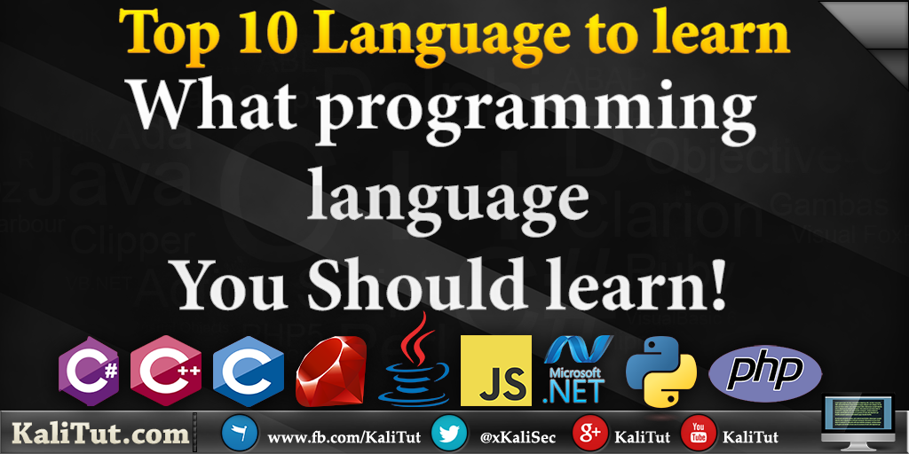Top 10 Programming Languages Kali Linux Tutorial