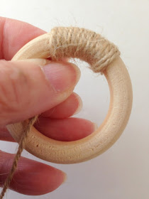 Loops & Threads Wood Cabone Rings - 5 ct