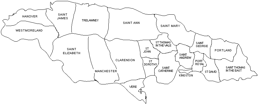 jamaica-history: Parish Maps