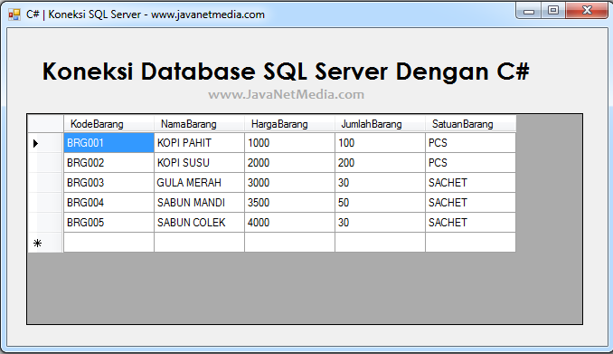 Cara Koneksi Database SQL Server Dengan C# - OM TEKNO