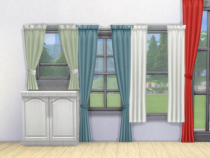 My Sims 4 Blog Simple Curtains by Plasticbox
