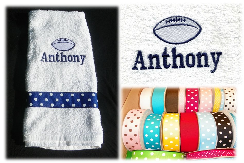 Mis 2 Manos Made by My Hands Personalized Towel with Name and