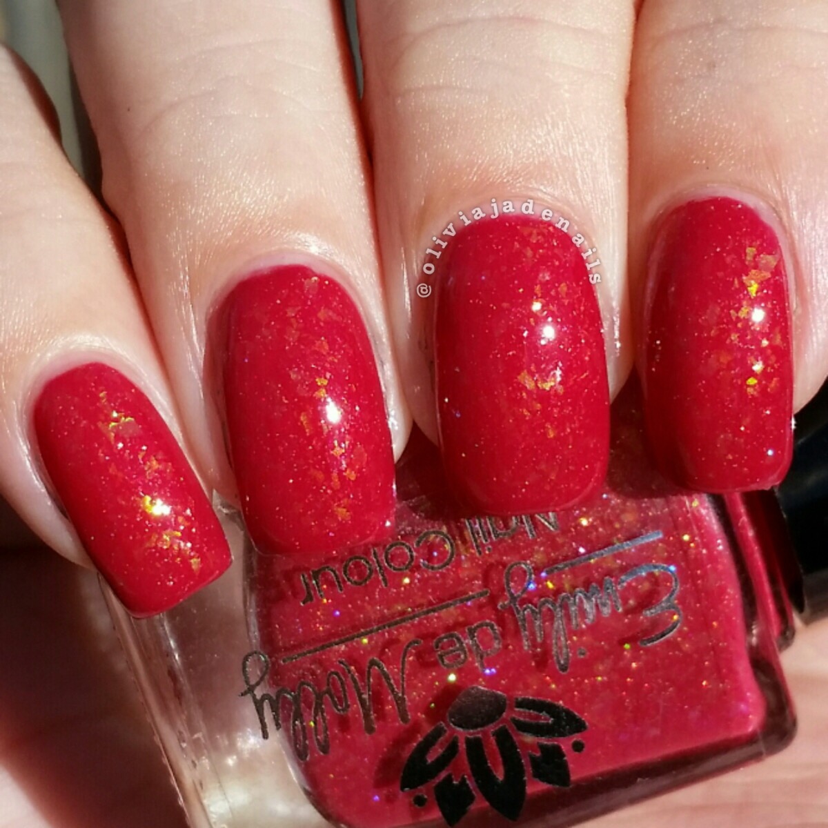 Emily de Molly Over The Edge swatched by Olivia Jade Nails