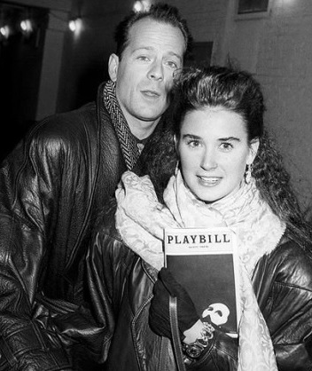 Demi Moore y Bruce Willis Foto de Demi Moore junto a su ex pareja Bruce Willis