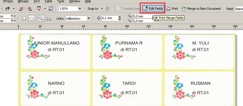 Cara Print Label Undangan Ribuan Nama dan Alamat Otomatis