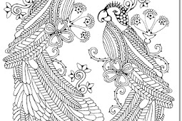 Traumvögel Mandala Coloring