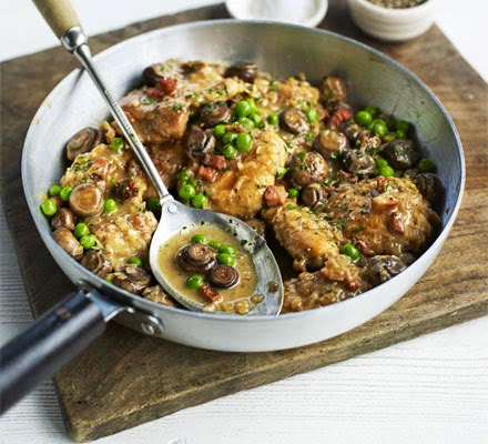 Chicken some facts and recipe ideas - Page 2 Chicken%2Bwith%2Bmushrooms%2Band%2Bpeas