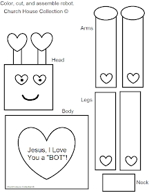Jesus, I Love You A "BOT"! Valentine Robot Craft for Kids