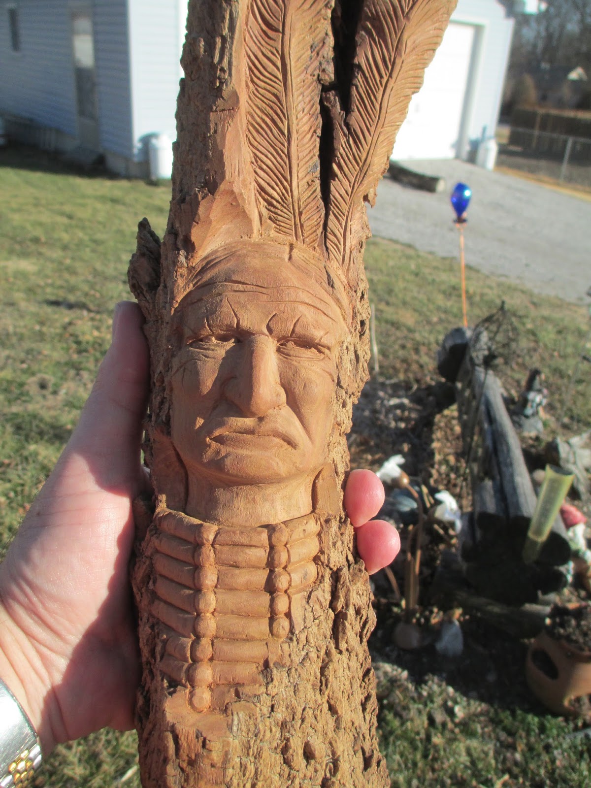 Knotty Wood Spirits New Cottonwood Bark Carvings