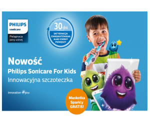 Philips Sonicare - Maskotka Sparkly w prezencie Promocje i wyprzedaże