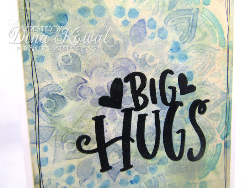 Calligraphy Vibrant Background Using Craftangles Liquid Watercolors