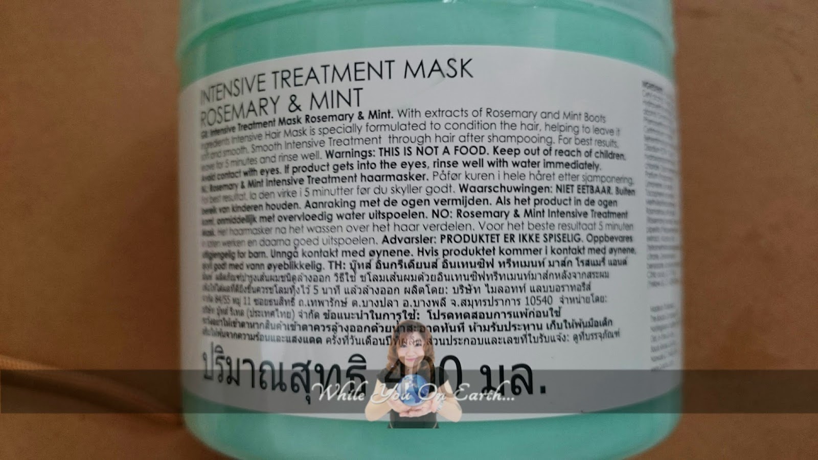 While you on earth.. Boots Intensive Treatment Mask Rosemary & Mint for Normal to Oily Hair